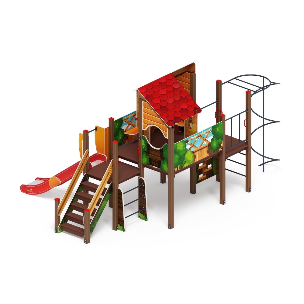 ТЕРЕМОК детский игровой комплекс ДИК 2.07.01-01 (H=1200)