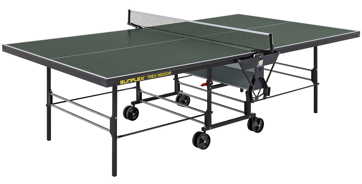 ТЕННИСНЫЙ СТОЛ ТРЕНИРОВОЧНЫЙ SUNFLEX TREU INDOOR (ЗЕЛЕНЫЙ)