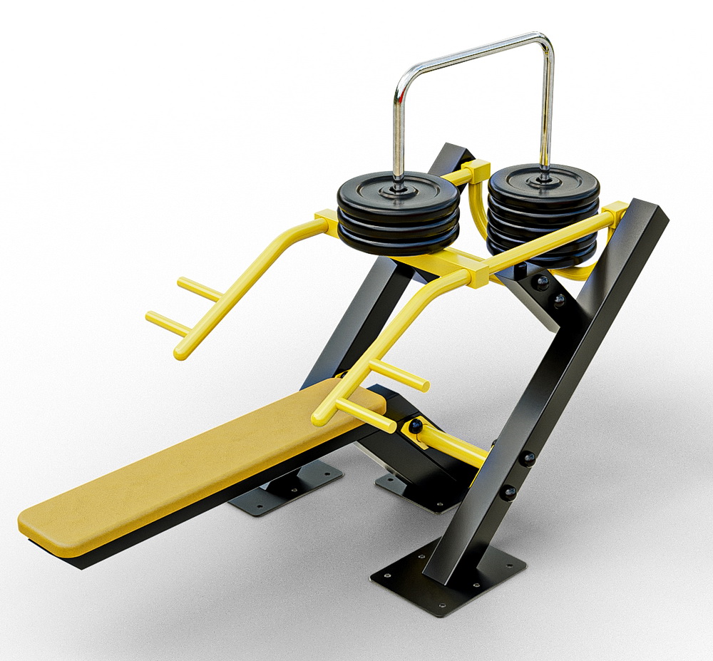 Тренажер уличный Жим от груди лежа YTX2