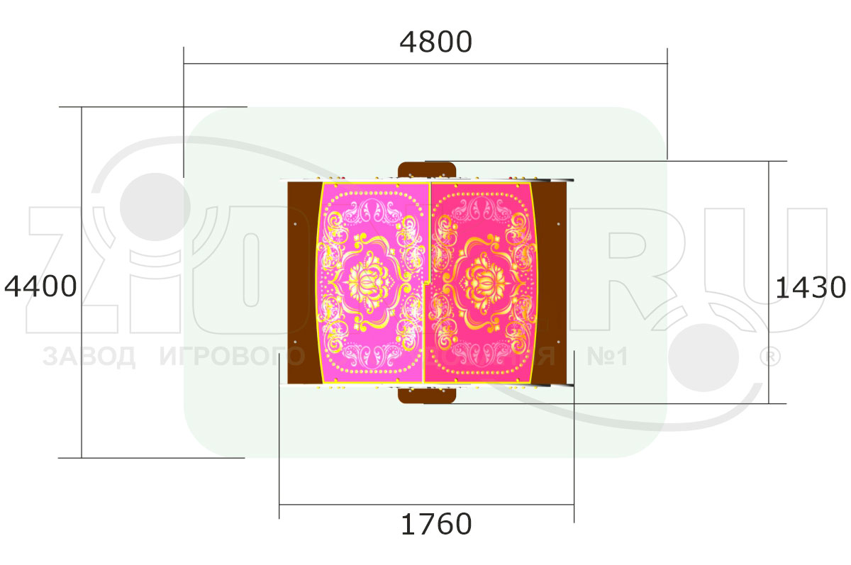 Детский игровой домик ZION Карета У2 (ИМ130)