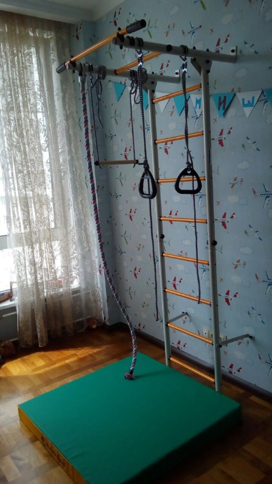 Детский спортивный комплекс ДСКМ "Карусель S1" ЭКОНОМ (ДСКМ-2С-8.00.Г3.490.01-13) белый антик/золото