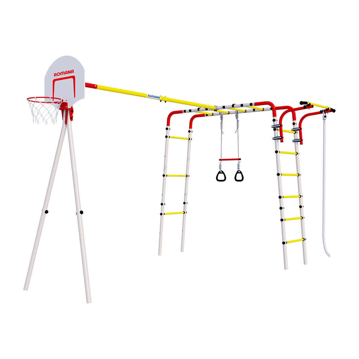 Детский спортивный комплекс для дачи Romana Акробат-2 (фанерные качели)