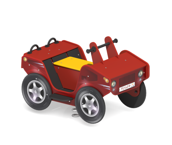 Качалка на двойной пружине для детской площадки Квадроцикл КБ-35