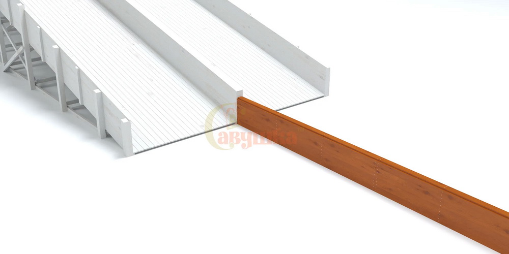 Выкат для зимней горки Савушка ЗИМА 12 (18 м)