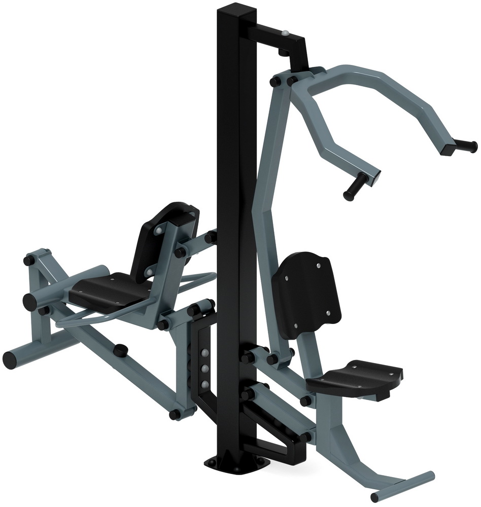 Тренажер уличный ВЕРХНЯЯ ТЯГА + ФЛЕКС (серый) СТ 021-13.П