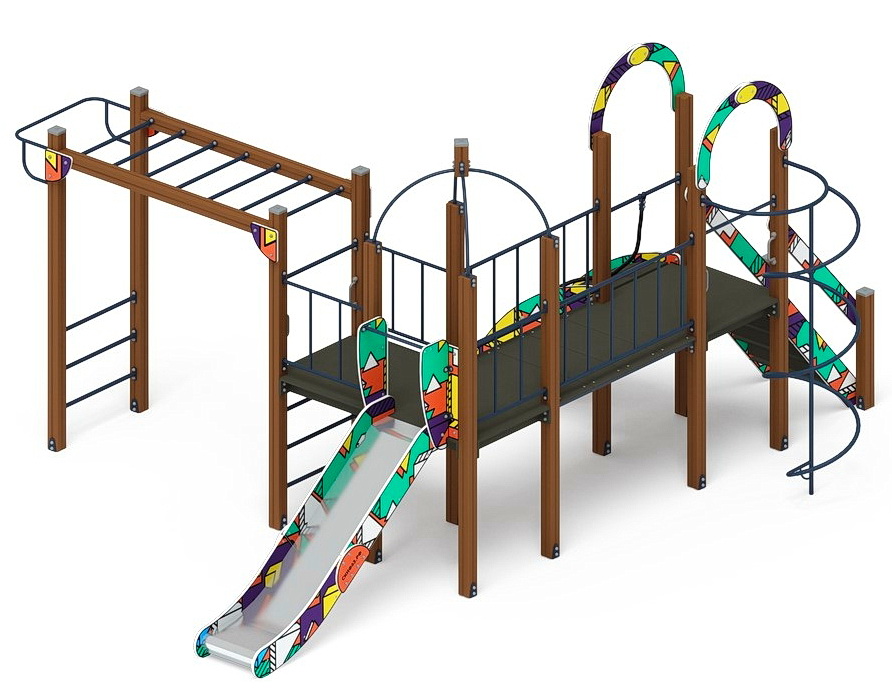 НАВИНА (Геометрия) детский игровой комплекс ДИК 2.09.05-02 (H=1200)