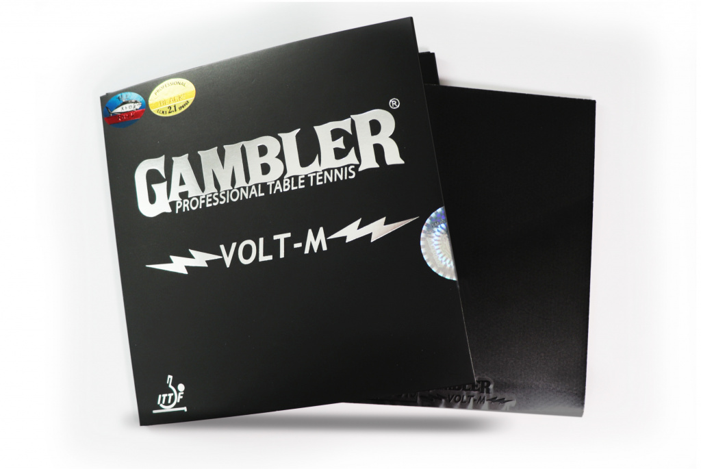 Накладка на ракетку для настольного тенниса GAMBLER Volt m hard 2,1 black