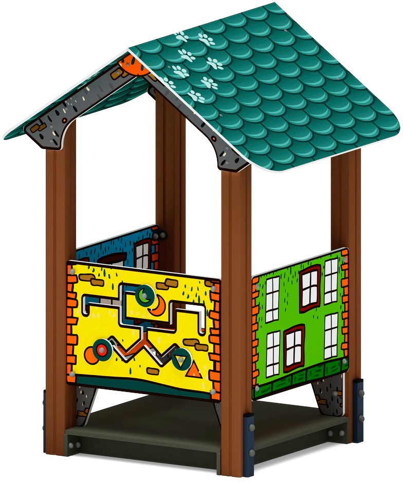 ДОМИК МАЛЫЙ 4 (Город) для детской площадки МФ 10.01.04-01