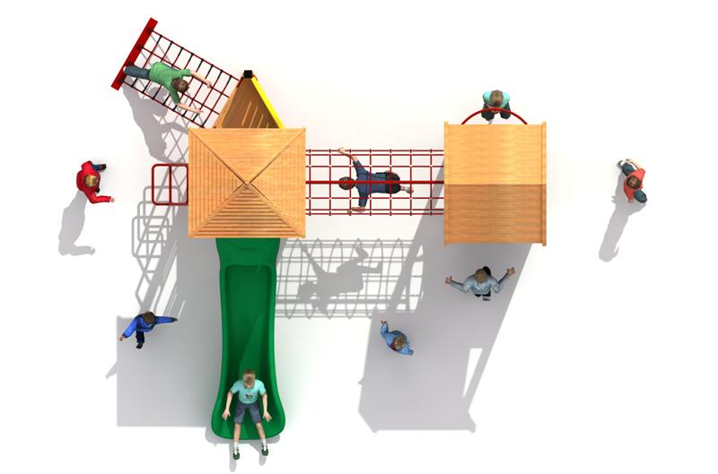 Детская игровая площадка Air-Gym Play Спортивные игры WD-TM136, Классическая серия