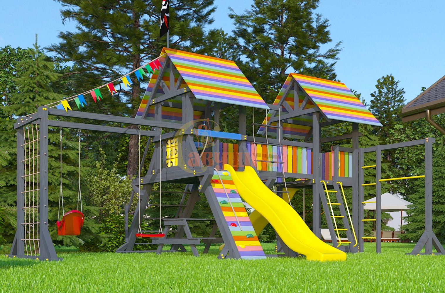 Детская площадка Савушка 1 (Black)