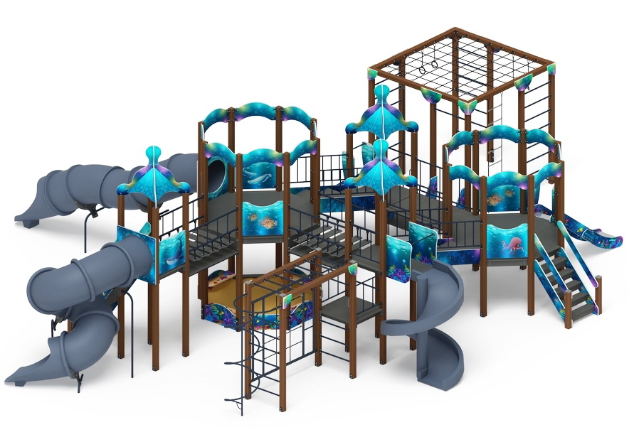 МОРСКОЙ детский игровой комплекс ДИК 2.17.07-01 (H=1200, H=2000)