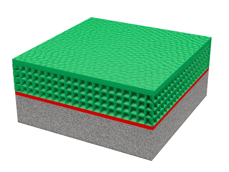 Покрытие из резиновой крошки безшовное (8.100)