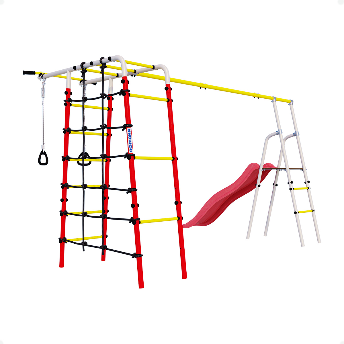 Детский спортивный комплекс для дачи БОГАТЫРЬ ПЛЮС-2 Romana 103.12.05 (фанерные качели)