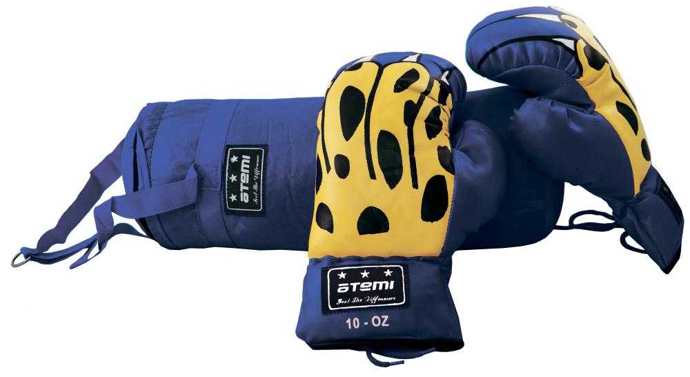 Набор боксерский детский (мешок + перчатки), BS, цвет синий
