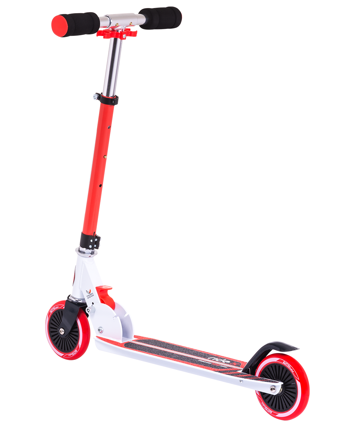 Самокат 2-колесный Rapid 125 мм, красный