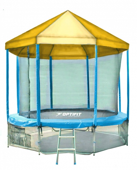 БАТУТ OPTIFIT LIKE BLUE 16FT С КРЫШЕЙ