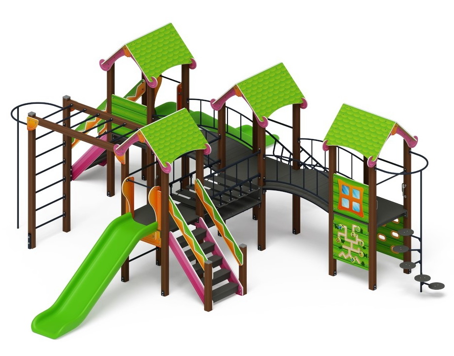 ЛУКОМОРЬЕ детский игровой комплекс ДИК 2.25.08-01 (H=1200)