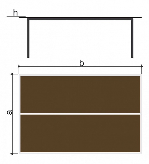 Стол теннисный Romana 203.13.02-01