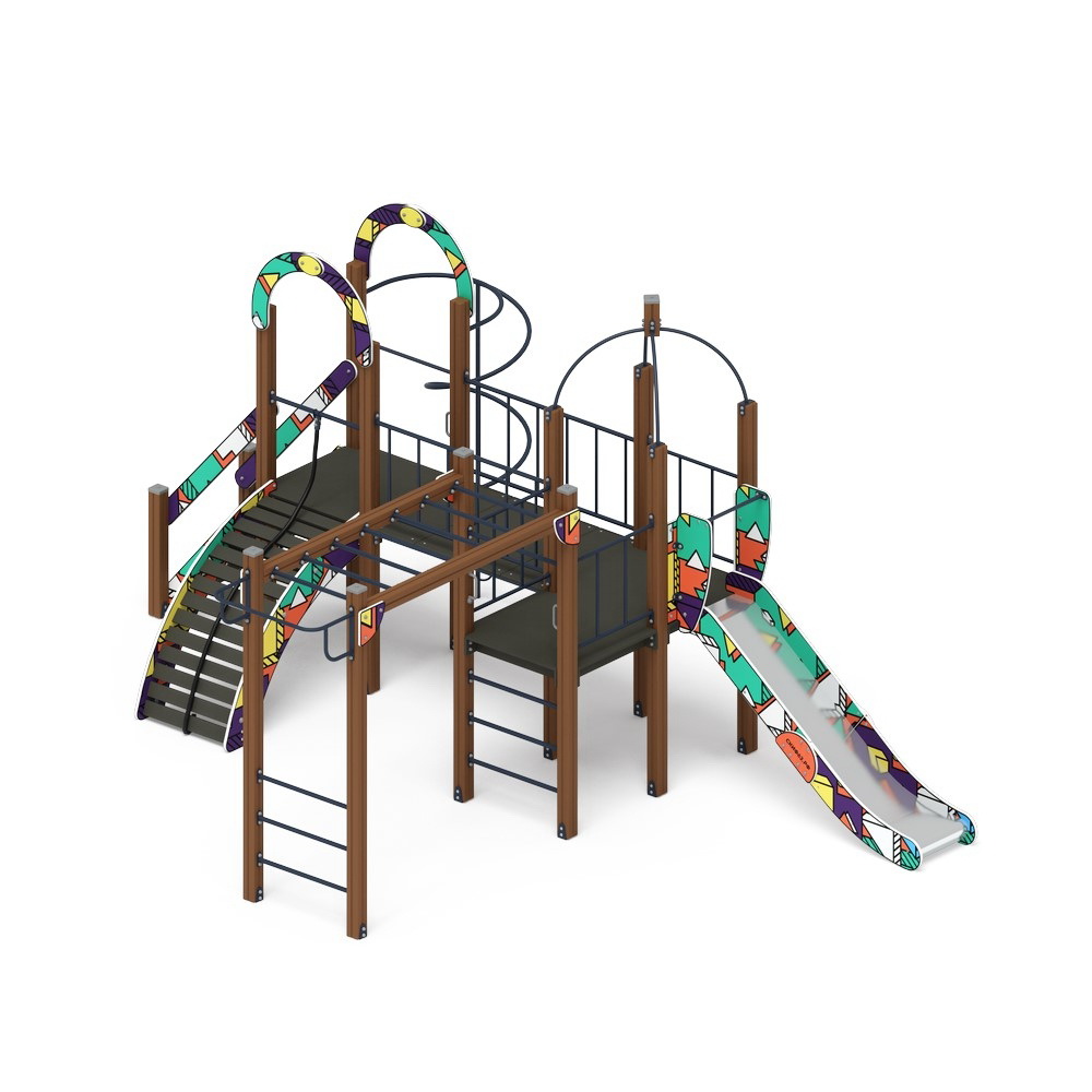 НАВИНА (Геометрия) детский игровой комплекс ДИК 2.09.05-02 (H=1200)