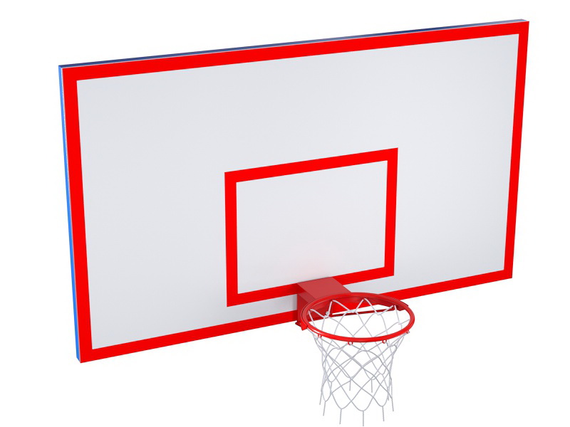 Игровой щит из фанеры на металлическом каркасе с кольцом (на выбор)