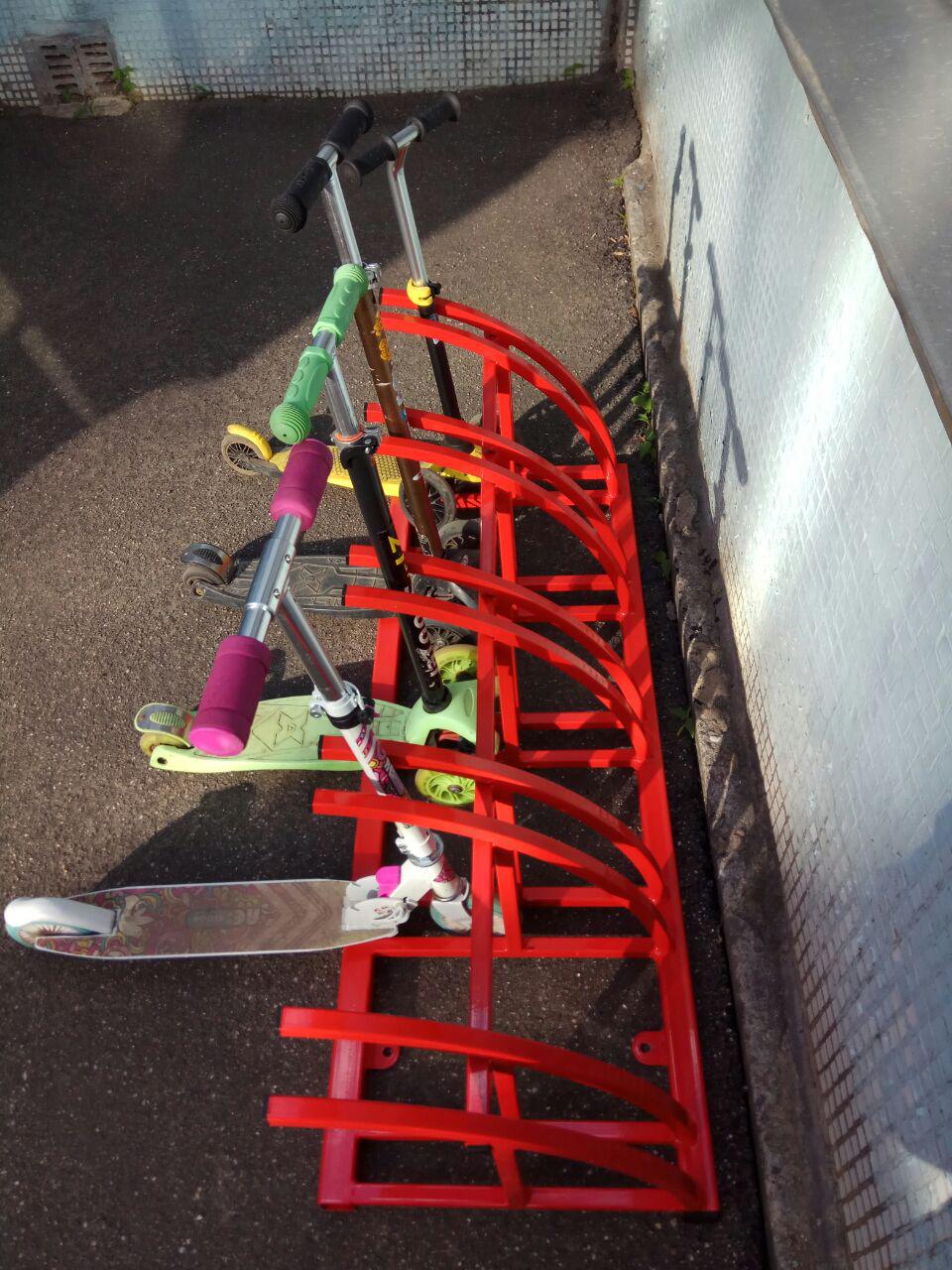 Парковка для самокатов ПС-5-9 на 9 мест