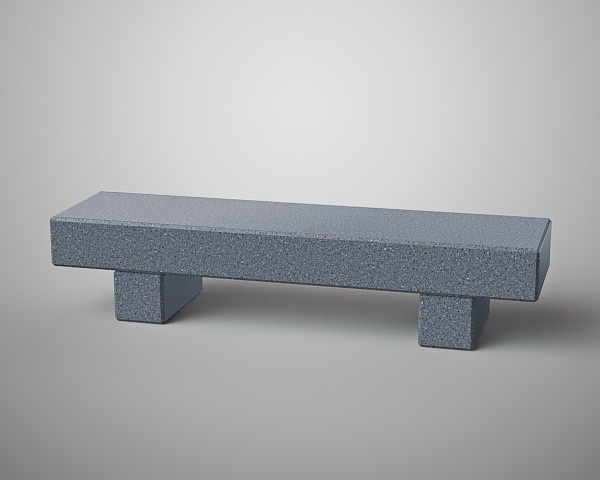 Скамья бетонная парковая С-59