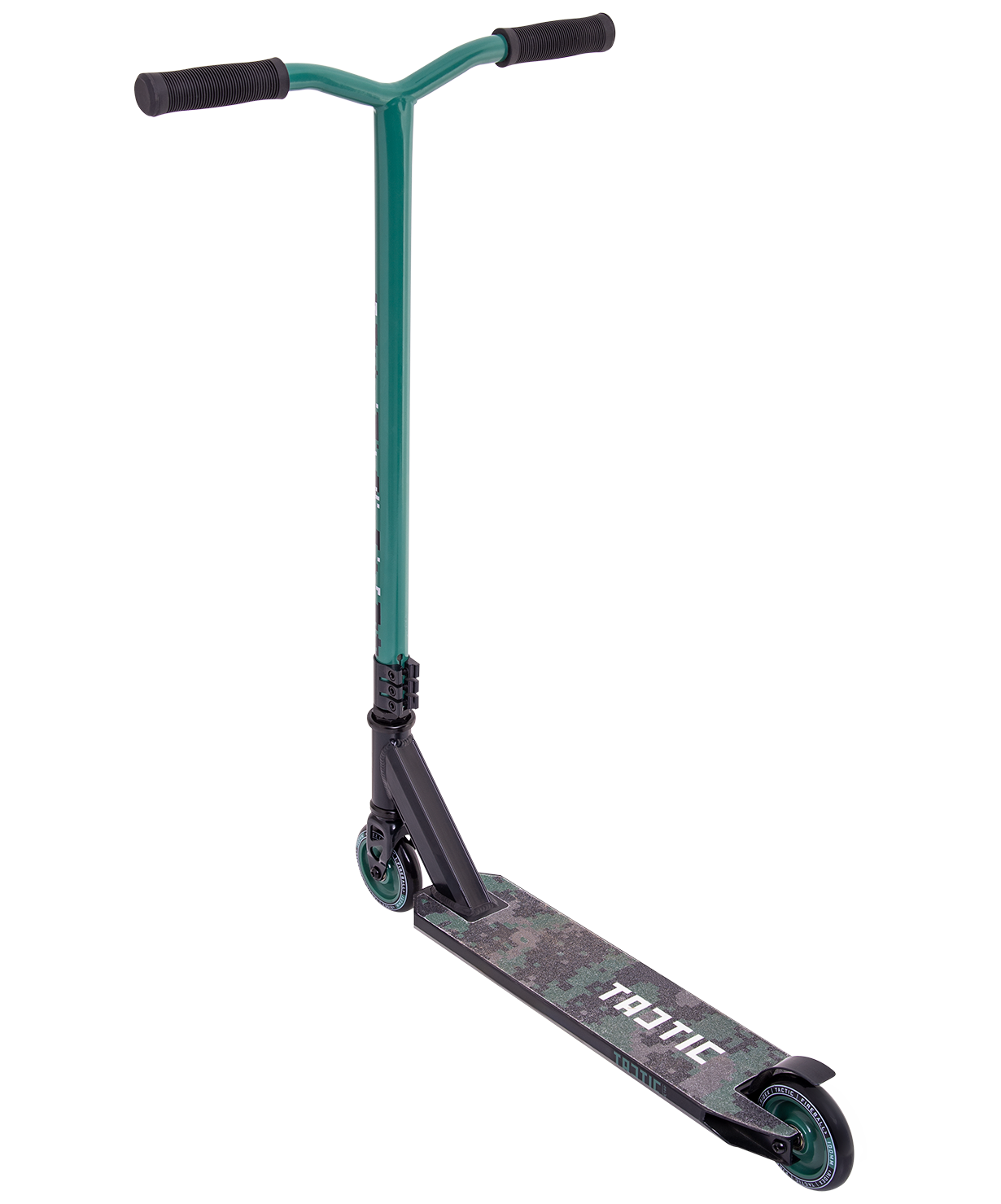 Самокат трюковый Tactic green 100 мм