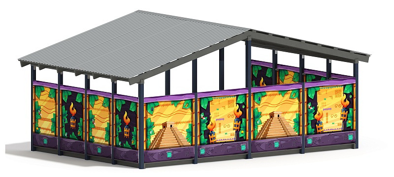 Теневой навес (Майя) МФ 70.6.4-06