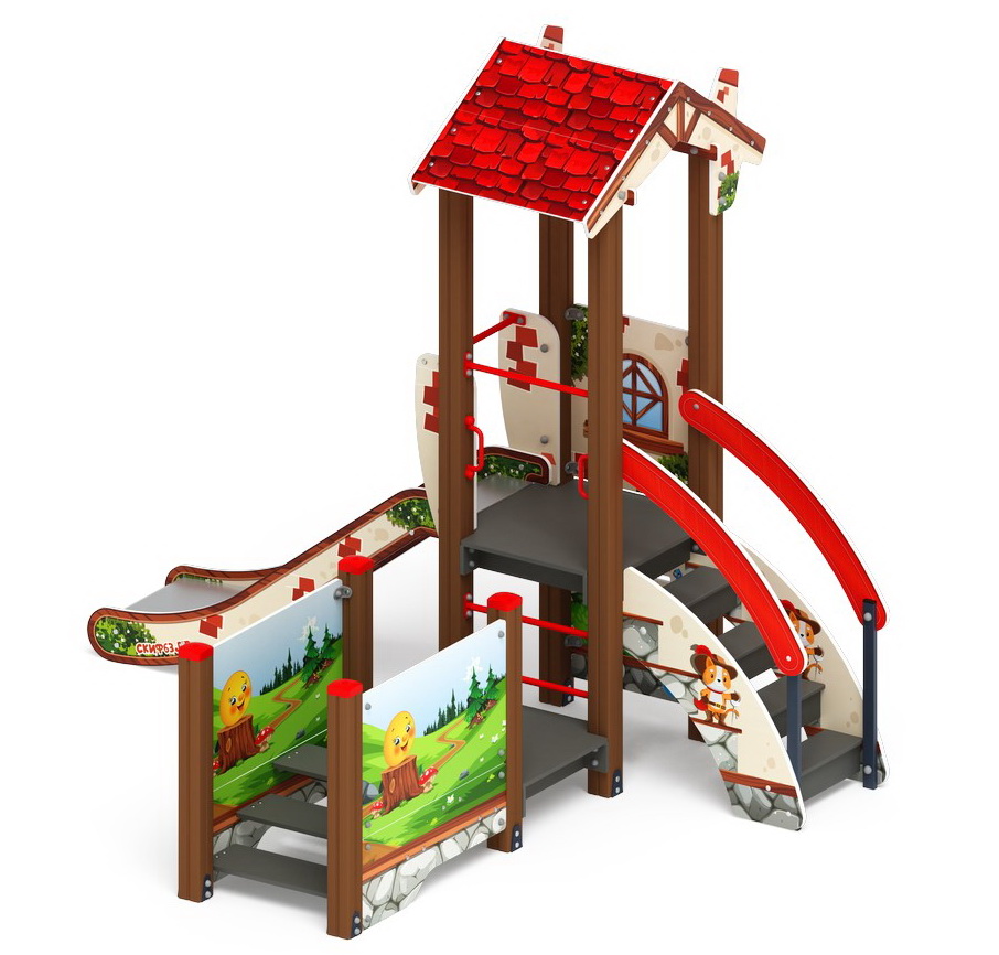 В ГОСТЯХ У СКАЗКИ детский игровой комплекс ДИК 1.05.01-05.С (H=900)