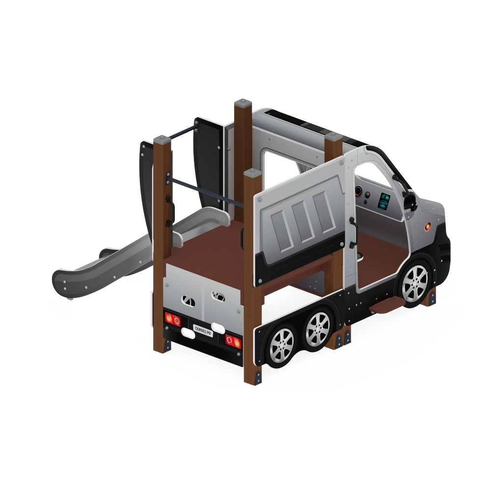 МАШИНКА С ГОРКОЙ тип 1 детский игровой комплекс ДИК 1.03.1.01-02 (H=750)