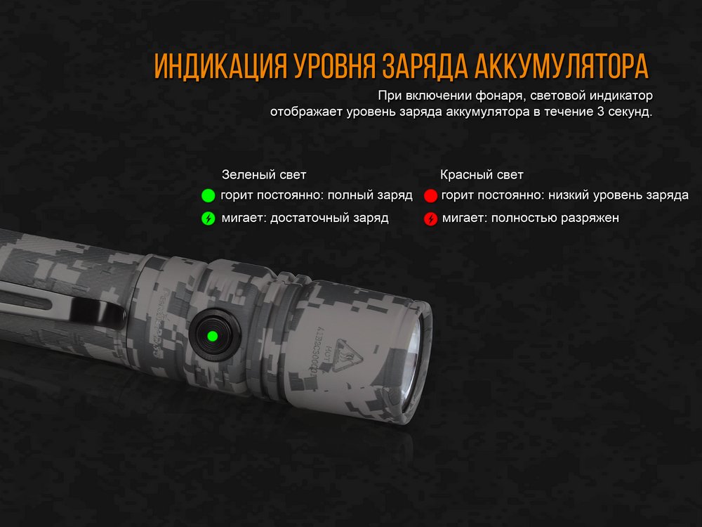 Фонарь Fenix PD35 V2.0 Camo Edition Cree XP-L HI LED
