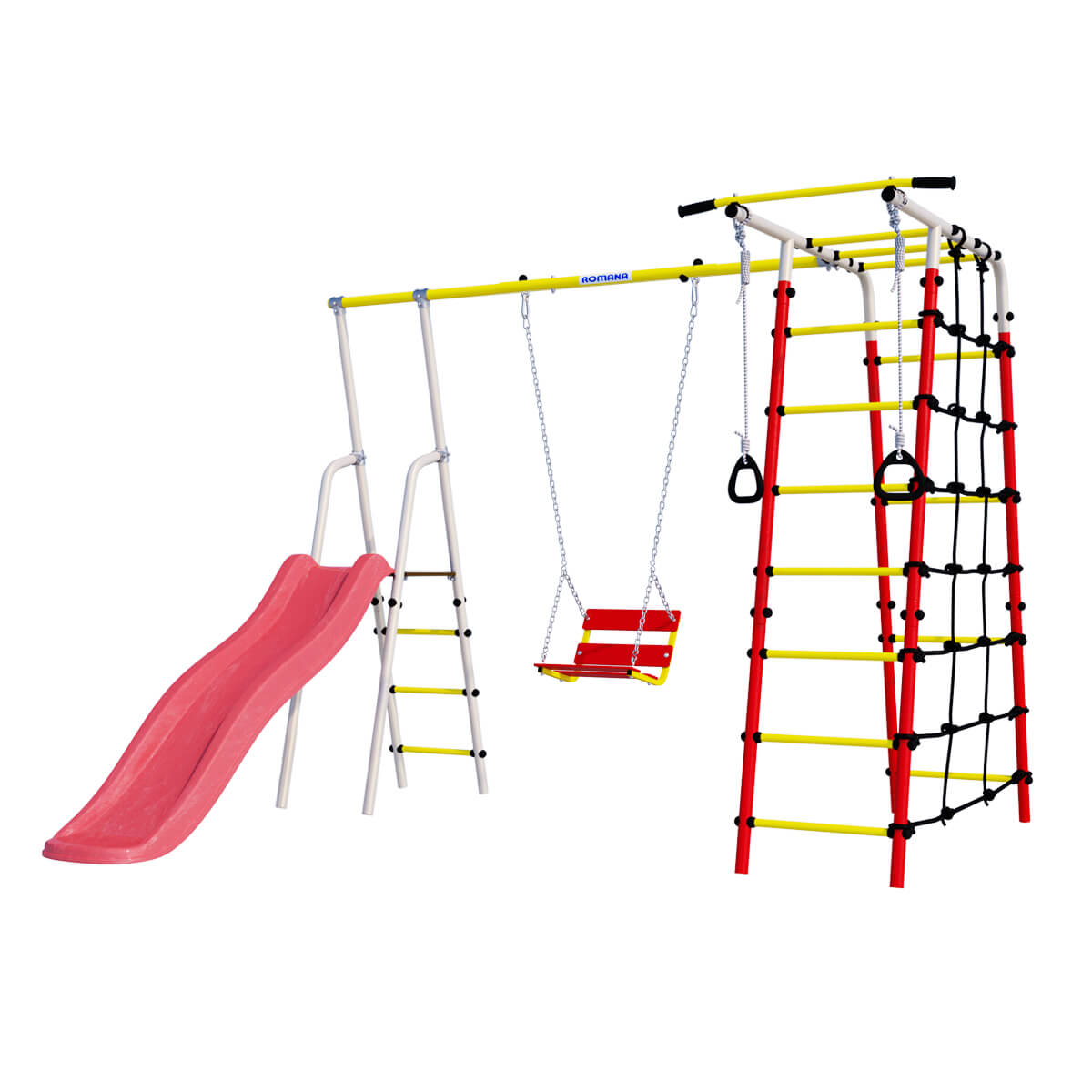 Детский спортивный комплекс для дачи Romana БОГАТЫРЬ R.103.07.04+1.D-26.05 (цепные качели)
