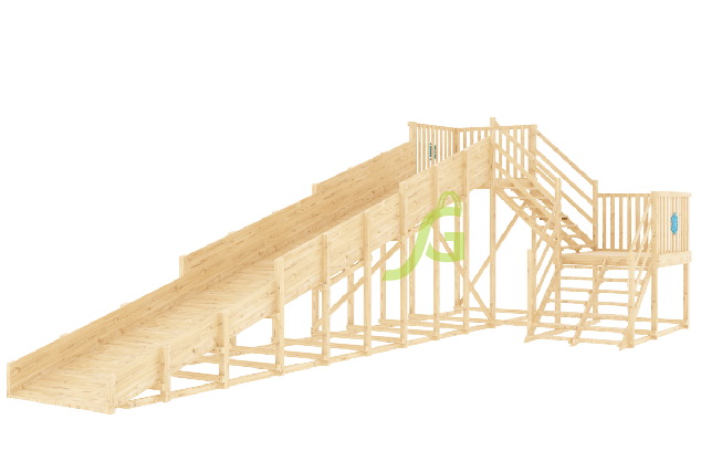 Зимняя горка IgraGrad Snow Fox, скат 10 м (мод. 2), без окраски