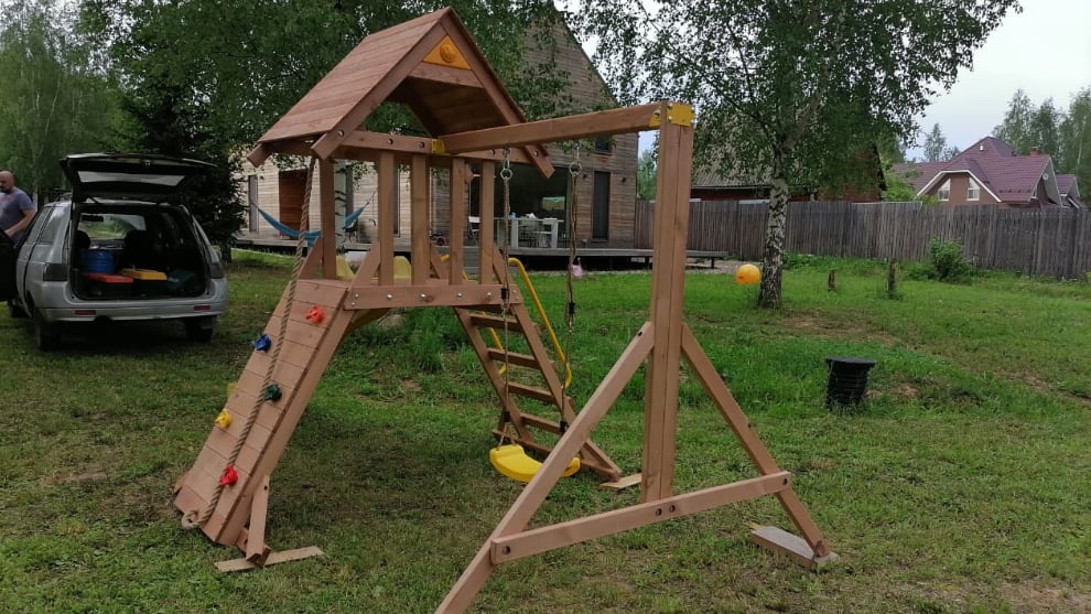 Детский деревянный игровой комплекс КРЕПОСТЬ СВОБОДЫ