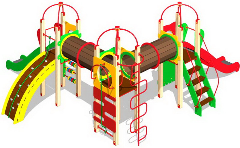 Детский игровой комплекс ZION Черный носорог (КД009)