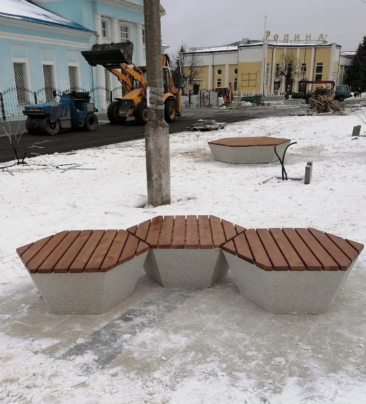 Скамья бетонная МОЗАИКА С-47