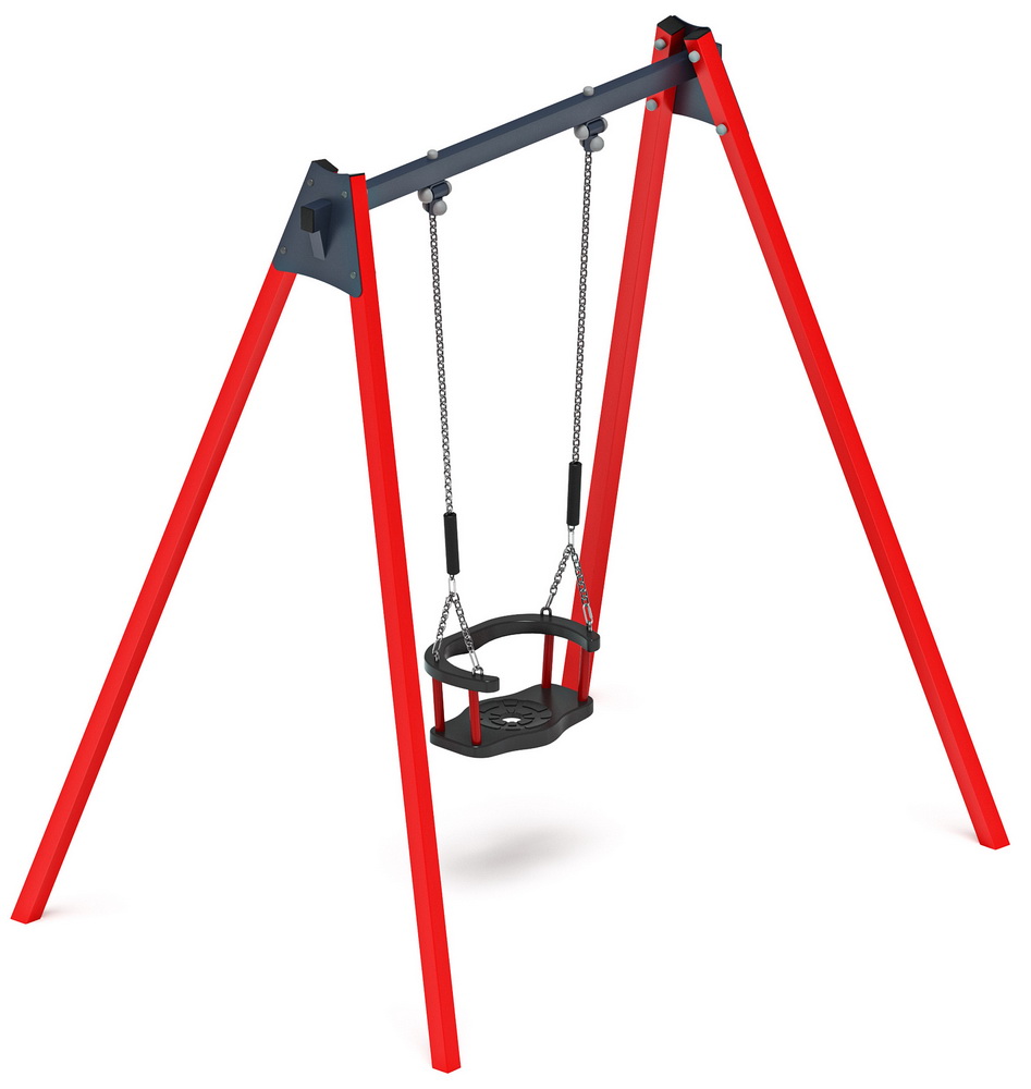 Качели М1 металл ИО 11.М.01.03-01 (красный)