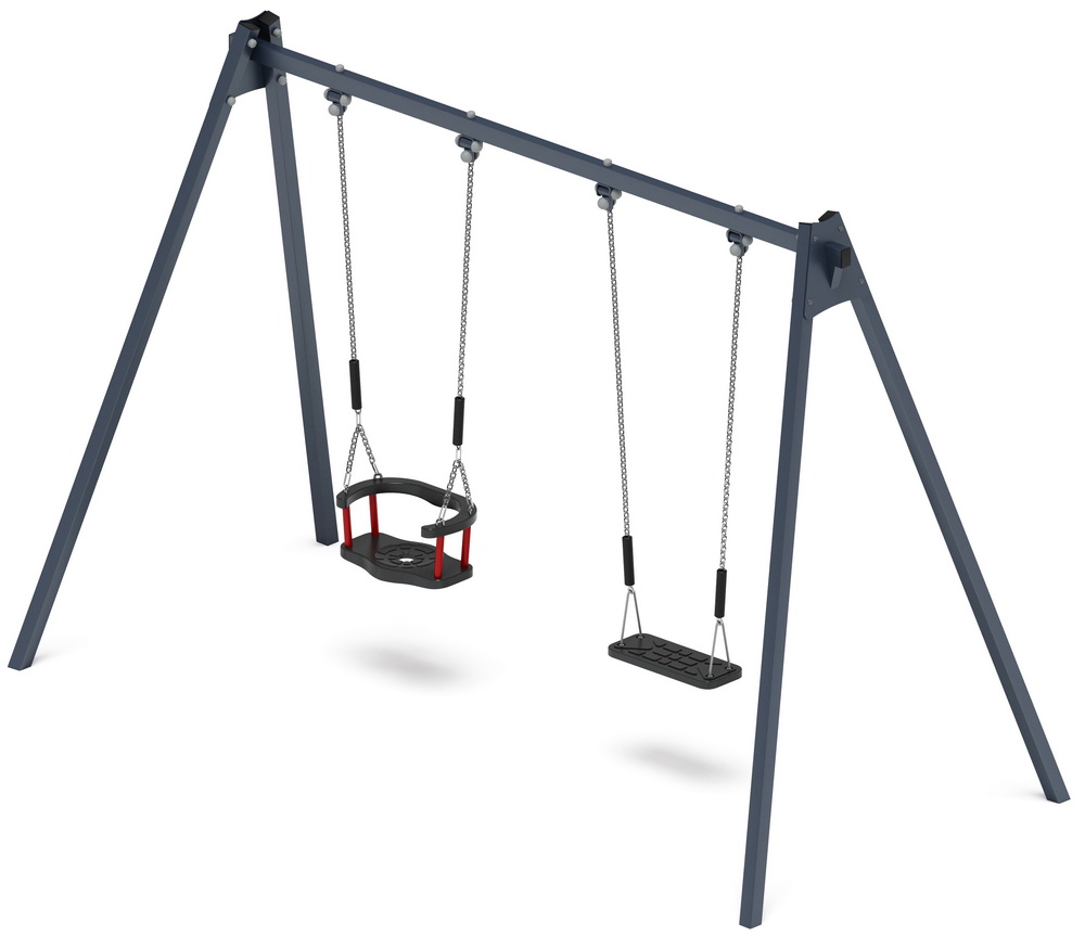 Качели М2 двойные ИО 12.М.01.03.03 (графит)