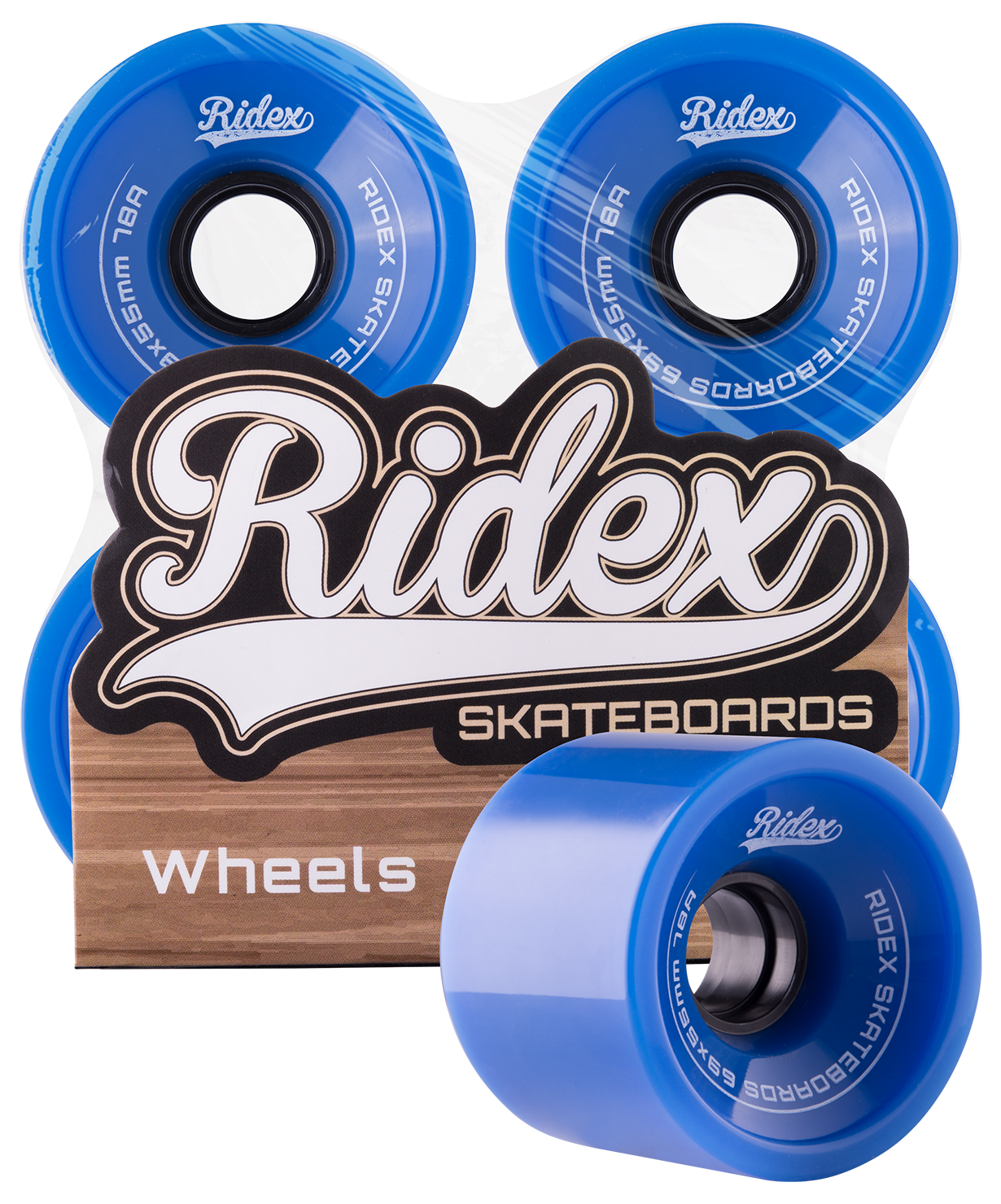 Комплект колес для лонгборда SB, синий, 4 шт.