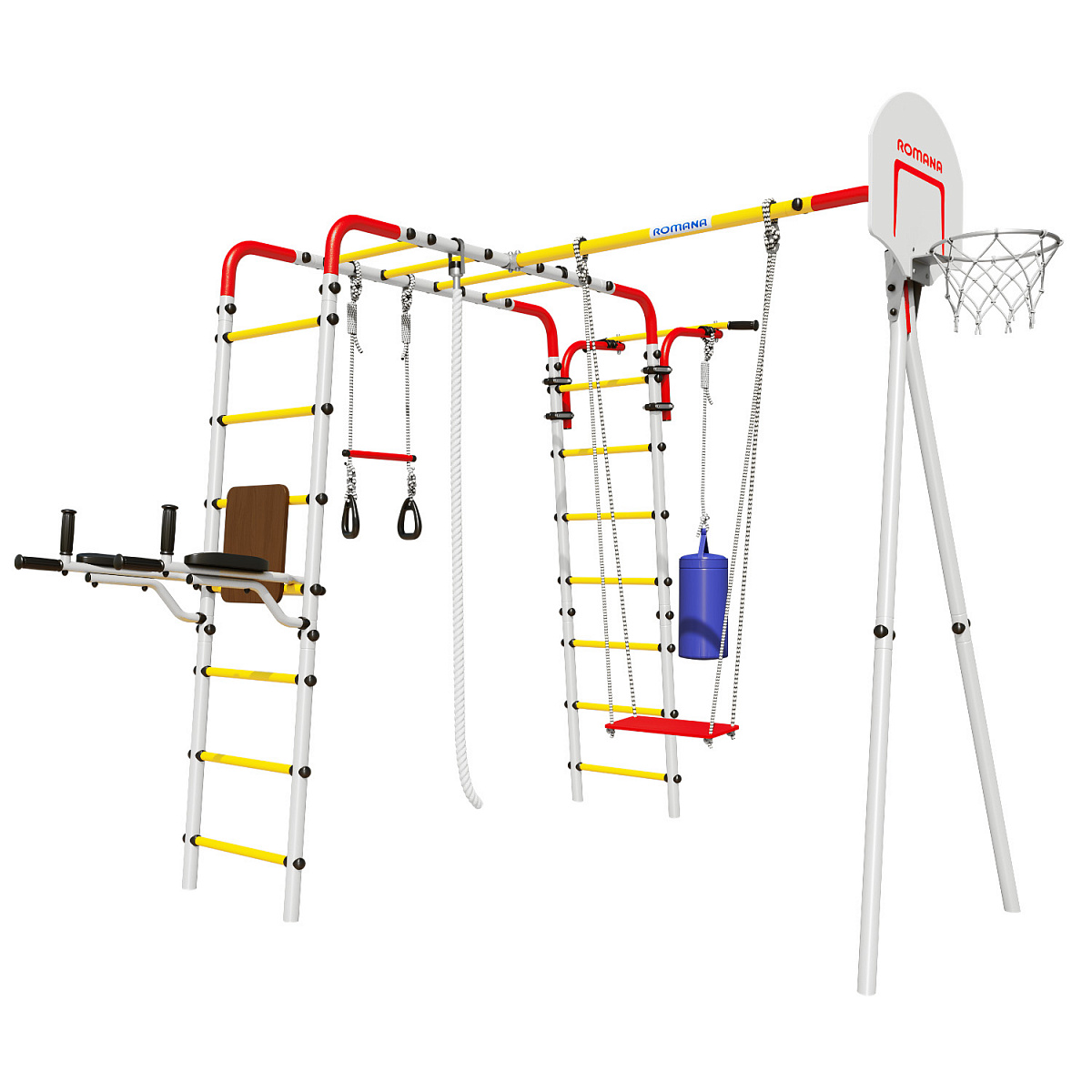 Детский спортивный комплекс для дачи FITNESS Romana 103.20.05 (фанерные качели)