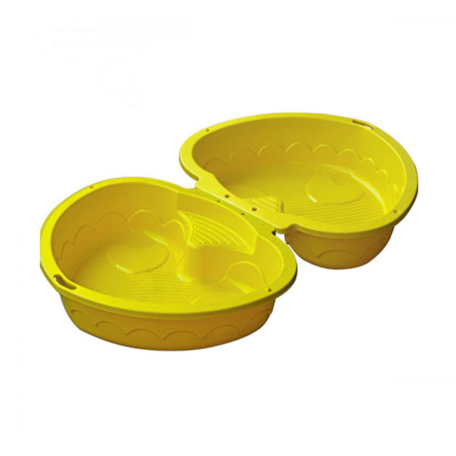 Детская пластиковая песочница мини-бассейн Сердечко двойное PalPlay 435