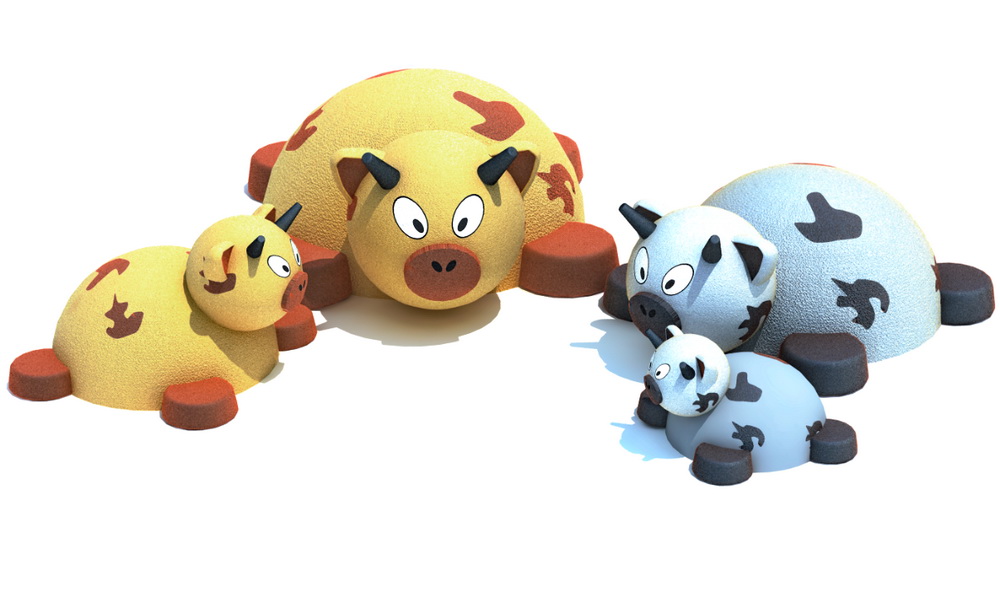 Резиновая 3D-фигура ZION Коровка (для парков и детских площадок)