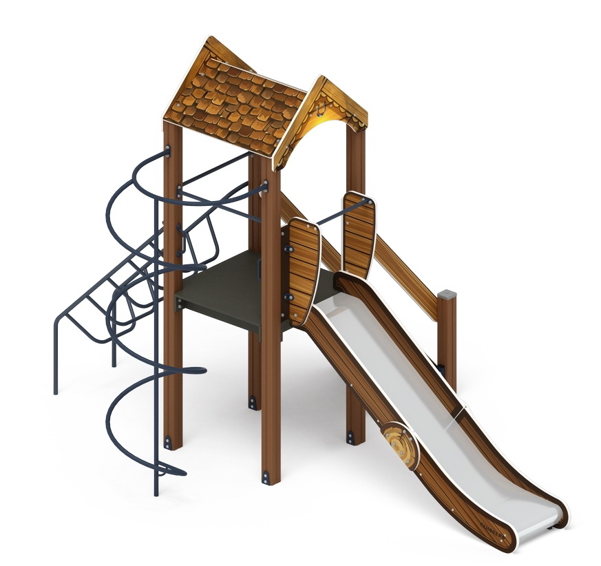 ИГРАЙТЕ С НАМИ (Эко) детский игровой комплекс ДИК 2.01.1.04-02 (Н=1200)