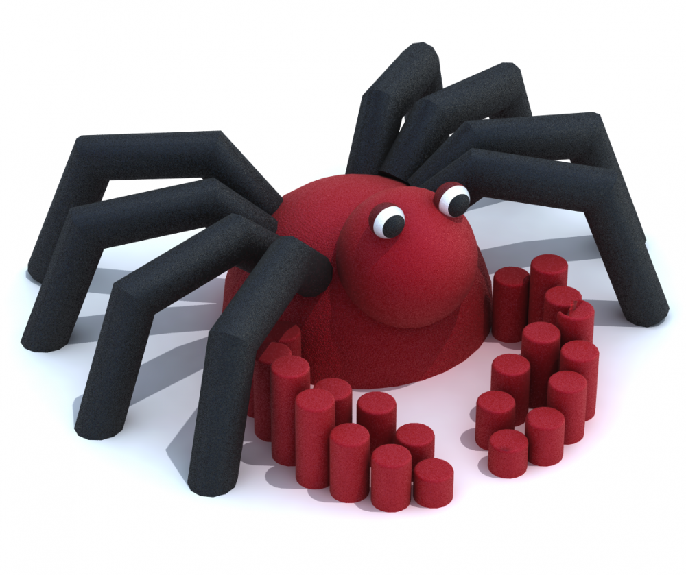 Резиновая 3D-фигура ZION Крабик (для парков и детских площадок)