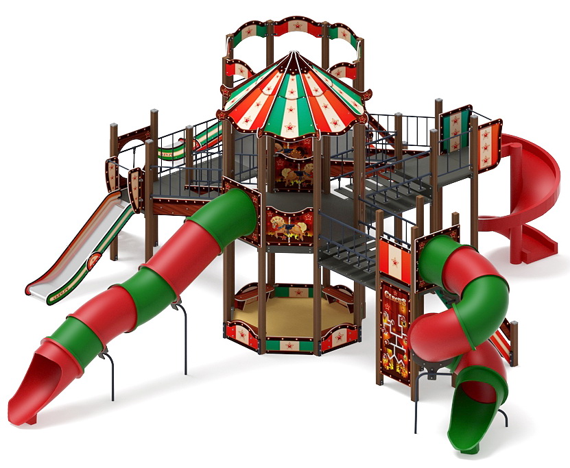 КАРНАВАЛ детский игровой комплекс ДИК 2.22.05-01 (H=2000, H=1200)