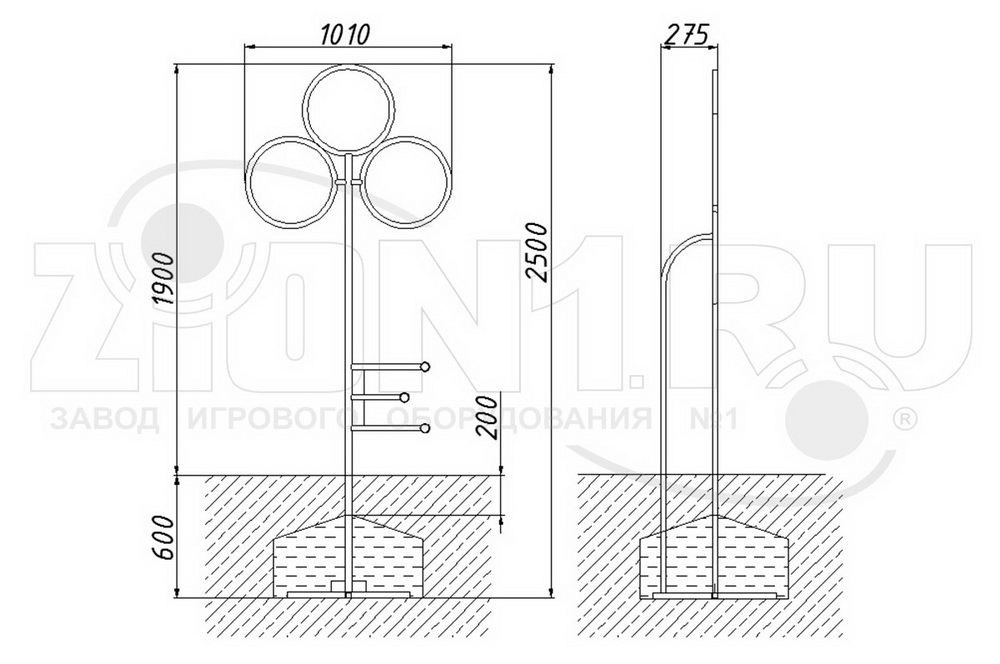 Мишень для бросания мяча ZION Золотой ключик (СЭ133)