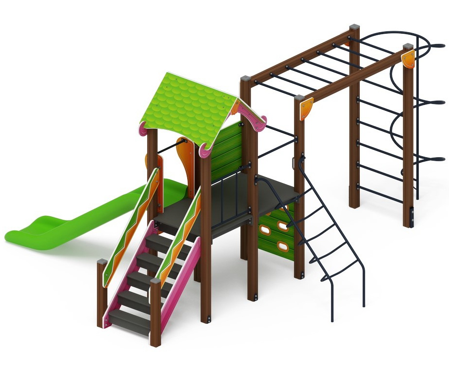 ЛУКОМОРЬЕ детский игровой комплекс ДИК 2.25.05-01 (H=1200)