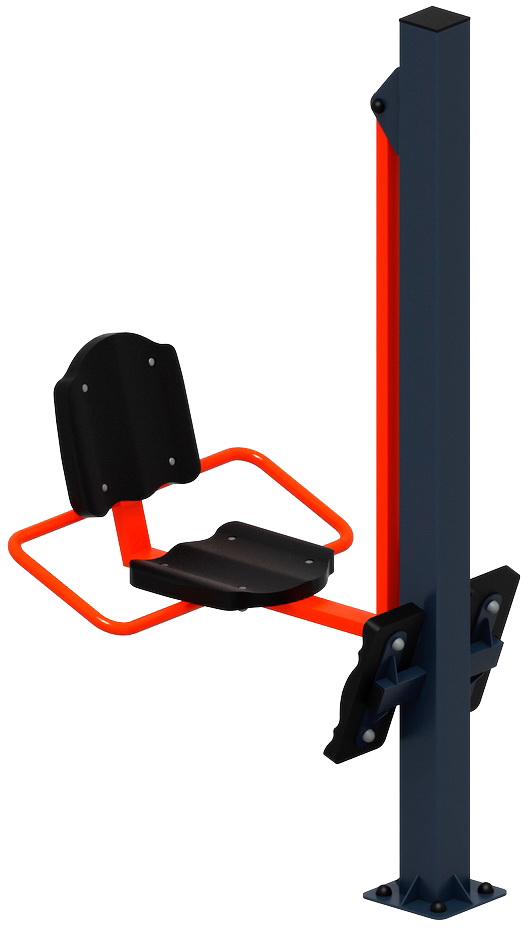 Тренажер уличный ЖИМ НОГАМИ (красный) СТ 011-11