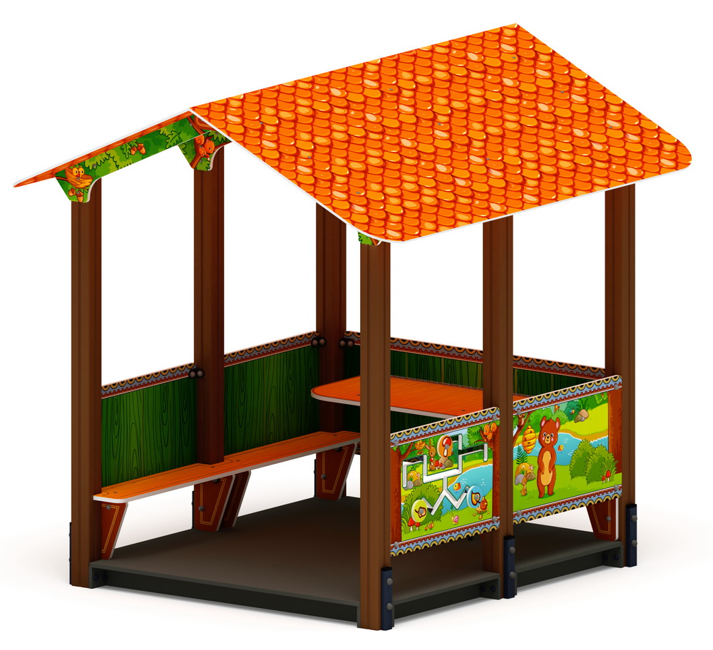 ДОМИК БОЛЬШОЙ 1 (Полянка) для детской площадки МФ 10.01.07-04