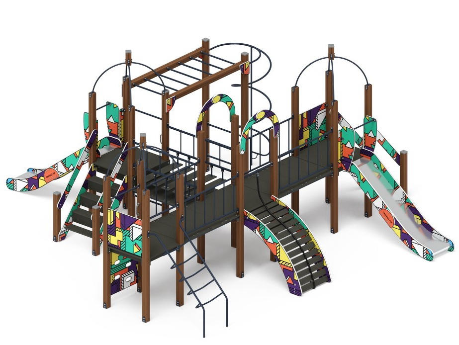 НАВИНА (Геометрия) детский игровой комплекс ДИК 2.09.07-02 (H=1200)